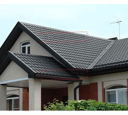 Металлочерепица Монкатта RAL7016 Rooftop Matte-0,5