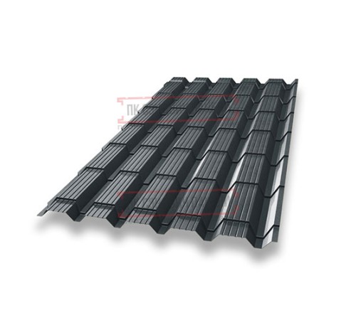 Металлочерепица Монкатта RAL7016 Quarzit Pro Matt-0,5