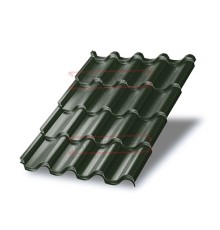 Металлочерепица Монтерроса-M RAL6007 Viking E-0.5