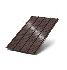 Профнастил ММ35-1000 Полиэстер RAL8017-0.45