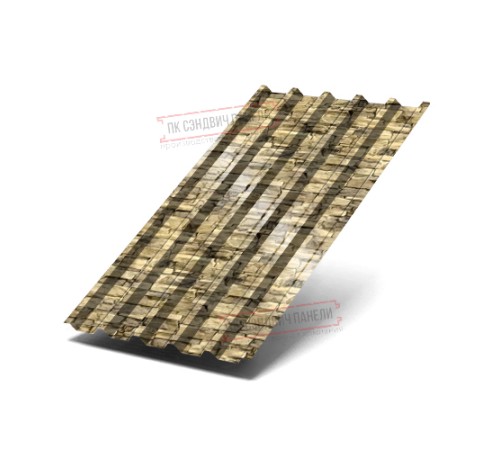 Профилированный лист С44-1000 ECOSTEEL-Песчаник-0.5