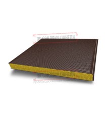 Сэндвич панели акустические стеновые с минеральной ватой, ширина 1200 мм, толщина 250 мм, 0.5/0.5, RAL8017