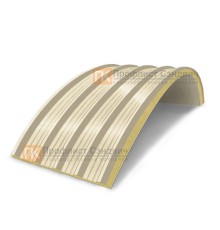 Сэндвич-панели арочные с пенополиуретаном, ширина 1200 мм, толщина 100 мм, 0.5/0.5, RAL1015