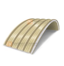 Сэндвич-панели арочные с пенополистиролом, ширина 1000 мм, толщина 100 мм, 0.5/0.5, RAL1014