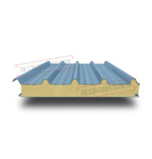 Сэндвич панели кровельные с пенополиизоциануратом, ширина 1200 мм, толщина 140 мм, 0.5/0.5, RAL5024