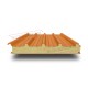 Сэндвич панели кровельные с пенополиуретаном, ширина 1000 мм, толщина 10 мм, 0.5/0.5, RAL2004