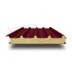 Сэндвич панели кровельные с пенополиуретаном, ширина 1000 мм, толщина 10 мм, 0.5/0.5, бордо