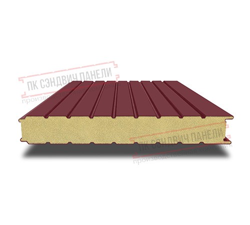 Сэндвич панели стеновые с пенополиуретаном, ширина 1000 мм, толщина 60 мм, 0.5/0.5, RAL3005