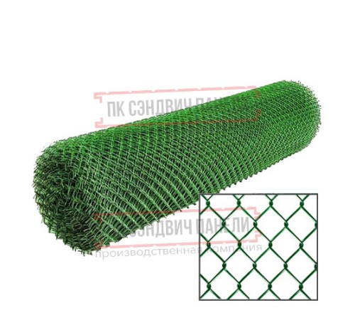 Сетка рабица ППК RAL, 2,0x10 м, ячейка 55x55x2,5.