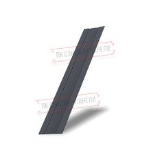 Крепежная планка жалюзи Milan,Tokyo 0,45 PE-Double с пленкой RAL 7024 мокрый асфальт