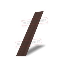 Крепежная планка жалюзи Milan,Tokyo 0,45 PE-Double с пленкой RAL 8017 шоколад