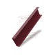 Декоративная накладка на столб жалюзи Milan,Tokyo 0,5 Satin с пленкой RAL 3005 красное вино