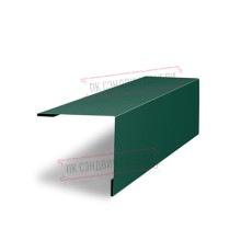 Планка завершающая 50х50 жалюзи Milan 0,45 Drap RAL 6005 зеленый мох