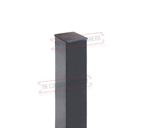 Столб 62х55х1,4х3000 RAL 7024