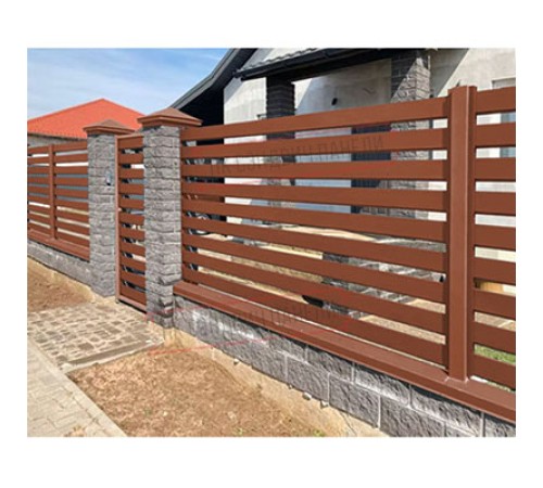 Крепежная планка нижняя Texas 0,45 Drap RAL 8004 терракота