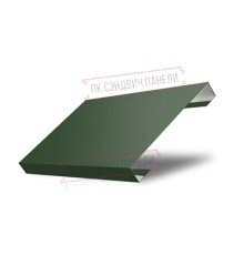 Ламель лицевая 125 жалюзи Texas 0,5 GreenСoat Pural RR 11 темно-зеленый (RAL 6020 хромовая зелень)