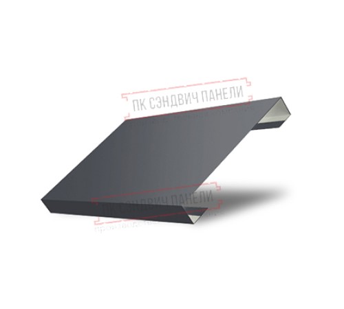 Ламель лицевая 150 жалюзи Texas 0,45 Drap RAL 7024 мокрый асфальт