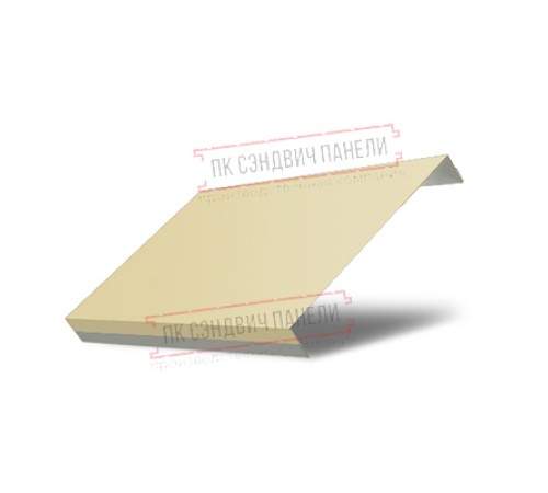 Ламель обратная 150 жалюзи Texas 0,45 PE с пленкой RAL 1014 слоновая кость