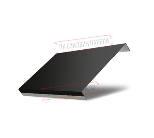 Ламель обратная 150 жалюзи Texas 0,45 Drap RAL 9005 черный