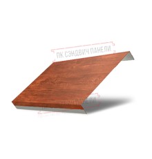Ламель обратная 125 жалюзи Texas 0,45 Print Premium Cherry Wood