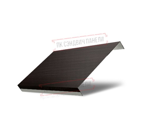 Ламель обратная 150 жалюзи Texas 0,45 Print Elite Coffee Wood