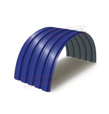 Профнастил МП35-0.5, Ширина-1035, Полиэстер RAL5002
