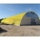 Профнастил H114ПГ-0.7, для бескаркасных ангаров, Полиэстер RAL 1018.